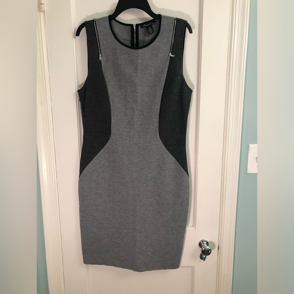 Kenneth Cole gray and black dress size 14